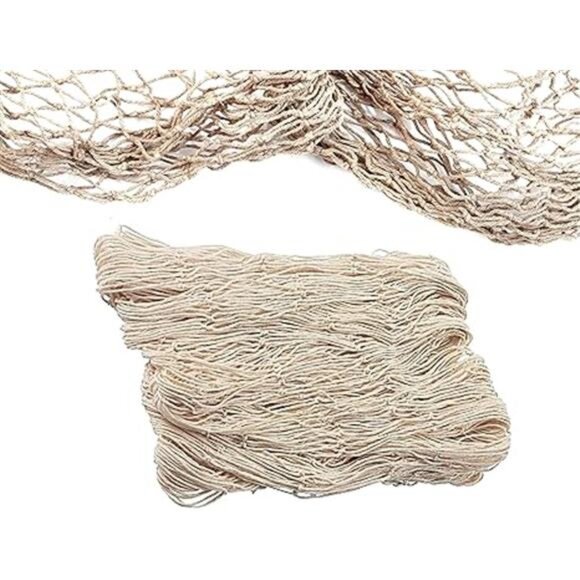 Nautical fish net decor beach theme pirate mermaid party Hawaiian coastal backdr - Picture 7 of 7